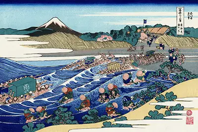 The Fuji from Kanaya on the Tokaido Hokusai